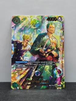 Roronoa Zoro PRB02-006 SP OP14 One Piece Card Back Indentation - Image 1