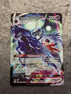 Pokemon TCG Card Shadow Rider Calyrex VMAX TG18/TG30 Astral Radiance - NM - Image 1