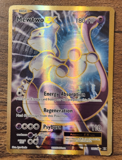 Mewtwo EX 103/108 Ultra Rare Full Art LP-MP Card 2016 Pokemon XY Evolutions - Image 1