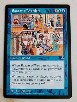 Bazaar of Wonders Mirage Regular LP Lightly Played MTG - Image 1