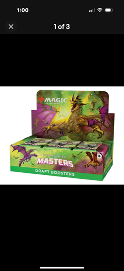 Magic the Gathering Commander Masters Draft Booster Box English Factory Sealed - Image 3