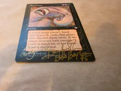 MTG Mind Warp Ice Age Auto Signed Liz Danforth Magic Gathering Bad Boy Con 95 - Image 3