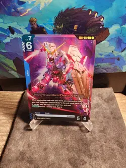 Unicorn Gundam (Destroy Mode) Foil - GD01-002 NM - TCG Card Game - Image 1