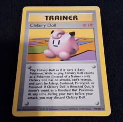Wizards of the Coast Clefairy Doll 70/102 Base Set Rare Regular 10 HP (English) - Image 1