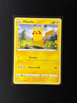 Pikachu 049/203 - Normal - SWSH07: Evolving Skies - Common - NM - Pokemon TCG - Image 1