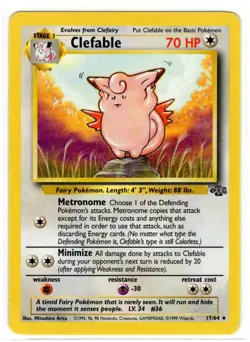 1999 Jungle Clefable #17 - Image 1