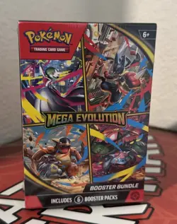 Pokemon TCG: Mega Evolution Factory Sealed Booster Bundle Box 6 Packs - Image 1