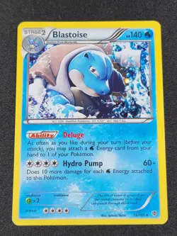 Pokemon TCG Blastoise Holo Rare Card 16/101 Plasma Blast Cosmos - Image 1