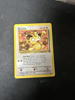 Pokemon WOTC Meowth 62/82 Team Rocket UNLIMITED Common D23 - Image 1