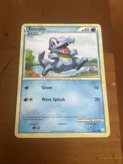 Totodile 86/123 Common HeartGold & SoulSilver Pokemon Moderately Played - Image 1
