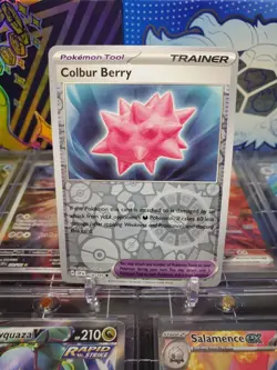 Colbur Berry 168/191 Reverse Holo Uncommon Pokemon TCG S&V Surging Sparks - Image 1