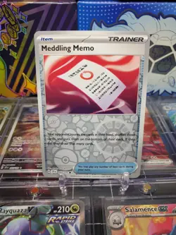 Meddling Memo 181/191 Reverse Holo Uncommon Pokemon TCG S&V Surging Sparks - Image 1