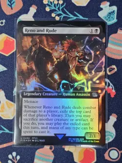 MTG Reno and Rude - Foil - Extended Art, NM-Mint, English Final Fantasy - Image 1