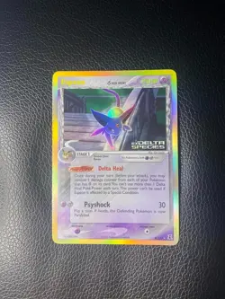 Espeon 4/113 Delta Species Reverse Holo Rare 2005 Stamped Pokemon Card NM - Image 1