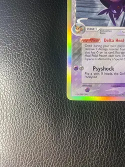 Espeon 4/113 Delta Species Reverse Holo Rare 2005 Stamped Pokemon Card NM - Image 4