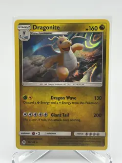 Pokemon TCG Sun & Moon Base Set - Dragonite 96/149 Holo Rare NM - Image 1