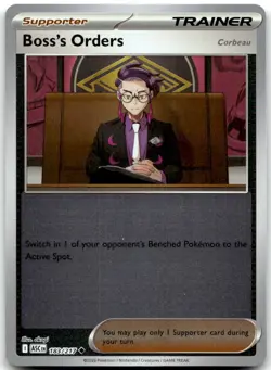 Boss's Orders [Corbeau] 183/217 Uncommon Ascended Heroes Pokemon Near Mint - Image 1