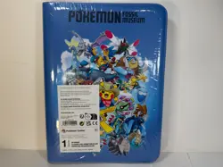 Pokemon Center Fossil Museum Zip Binder Pikachu Full Zip 9-Pocket Portfolio Seal - Image 1