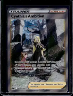 Cynthia's Ambition GG60 Galarian Gallery Holo Pokemon Crown Zenith NM Condition - Image 1