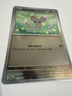 Minccino 072/086 Common ME04: Chaos Rising Reverse Holo NM - Image 1
