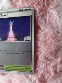 Pokemon Prism Tower - Reverse Holo Uncommon ME04: Chaos Rising 080/086 NM - Image 3