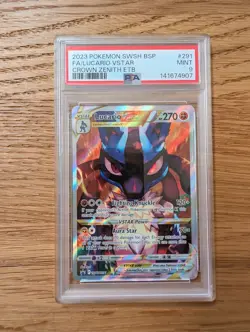 PSA 9 Pokemon Lucario VSTAR Black Star Promo SWSH291 - Image 1