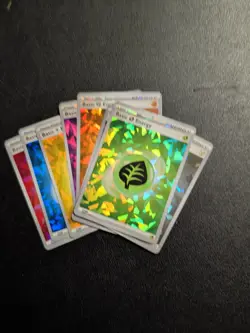 Prismatic Evolutions Cracked Ice Holo Basic Energy Complete Set of 8 Pokemon TCG - Image 1