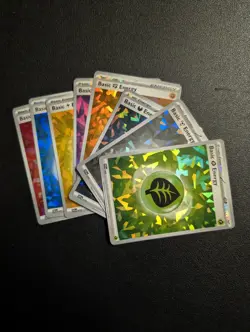 Prismatic Evolutions Cracked Ice Holo Basic Energy Complete Set of 8 Pokemon TCG - Image 2