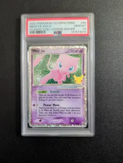 2021 POKEMON CELEBRATIONS CLASSIC COLLECTION #88 MEW EX-HOLO PSA 10 - Image 1