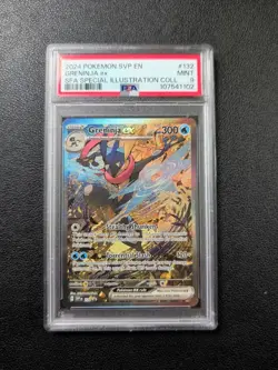 Pokemon TCG Greninja EX 132 Shrouded Fable Promo Special Illustration Psa 9 - Image 1