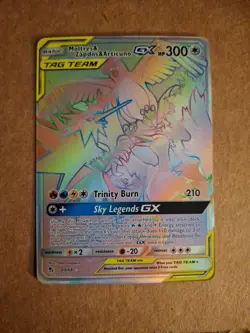 Pokemon Moltres, Zapdos, Articuno GX 69/68 Hidden Fates Holo Rainbow Trading TCG - Image 3