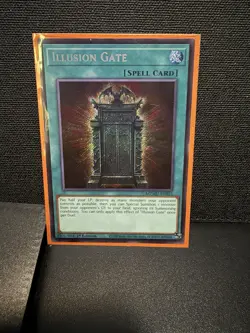 Yu-Gi-Oh! TCG Illusion Gate MZMU-EN023 1st Edition Secret Rare Near Mint - Image 1
