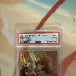 Ravensburger Lorcana Daisy Duck Pirate Captain Enchanted Holo PSA 9 211/204 - Image 3