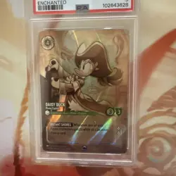 Ravensburger Lorcana Daisy Duck Pirate Captain Enchanted Holo PSA 9 211/204 - Image 4