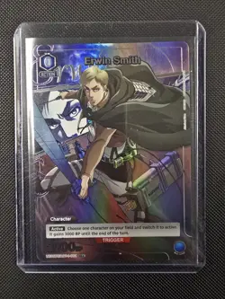Bandai Union Arena AOT Erwin Smith Foil Trigger UE08BT/AOT-1-001 U - Image 1