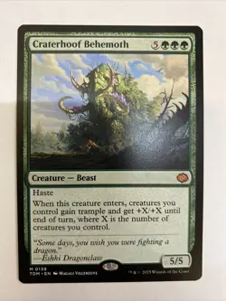 Craterhoof Behemoth - Magic The Gathering #138 TDM Mythic FREE SHIPPING! - Image 1