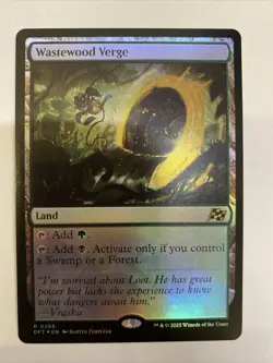 Wastewood Verge Magic: The Gathering Aetherdrift Foil Rare #0268 FREE SHIPPING! - Image 1