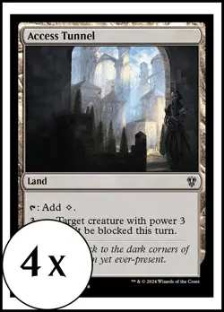 MTG - 4 x Access Tunnel- Playset of 4 - Karlov Manor Commander - Image 1