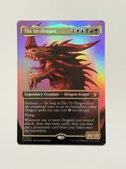 The Ur-Dragon (Borderless) Commander Masters Foil NM Free Ship - Image 1