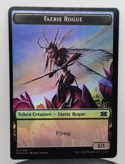 Foil - Faerie Rogue // Vampire Double-Sided Token - Double Masters 2022 (2X2) - Image 1