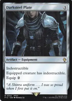 MTG Darksteel Plate (342) | NM | Commander: Final Fantasy (FIC) - Image 1