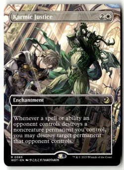MTG - Karmic Justice (Anime Borderless) 65 NM Wilds of Eldraine: Enchanting Tale - Image 1