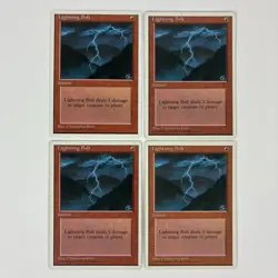 MTG Lot of 12 - x4 3ED Balance | x4 4ED Serra Angel | x4 4ED Lightning Bolt - Image 4
