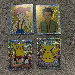 1999 Topps Merlin Pokemon Stickers Series Factory Sealed Booster Pack x3 - Image 3