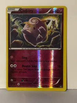 Clefairy Reverse Holo 81/122 XY - BREAKpoint LP Pokemon Fast Ship - Image 1