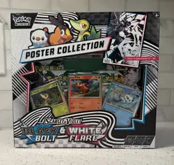 Pokemon TCG Unova SV10.5 Black Bolt/White Flare Poster Collection Sealed Case - Image 1