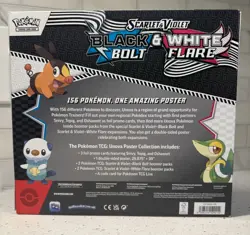 Pokemon TCG Unova SV10.5 Black Bolt/White Flare Poster Collection Sealed Case - Image 2