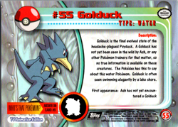 Golduck #55 - Pokemon Topps - Black Logo - Image 2