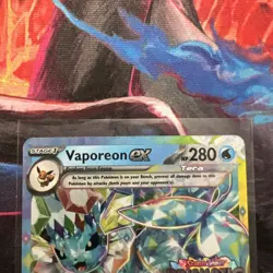 Pokemon Vaporeon EX 023/131 Prismatic Evolutions Stamp Promo Sealed - Image 2