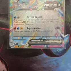 Pokemon Vaporeon EX 023/131 Prismatic Evolutions Stamp Promo Sealed - Image 3